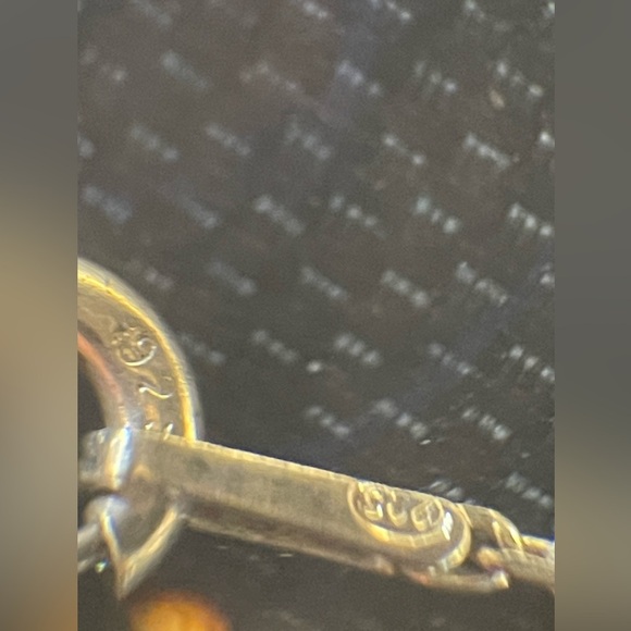 ✨ Vintage Sterling Silver Italian 925 Necklace with Crystal Pendant Earring Set✨ - Picture 13 of 16